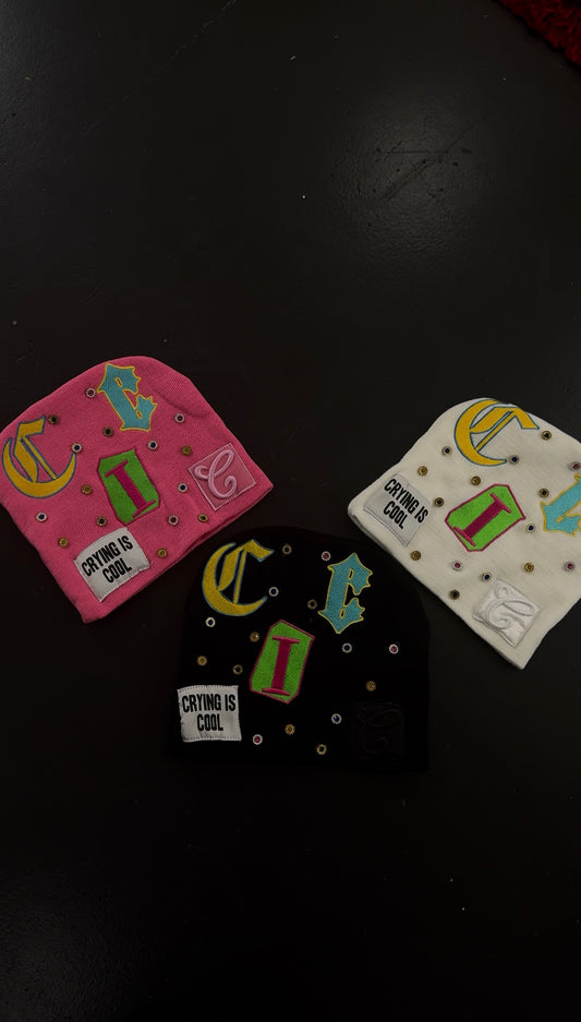 CIC Multi-Gemstone Beanie in Pink