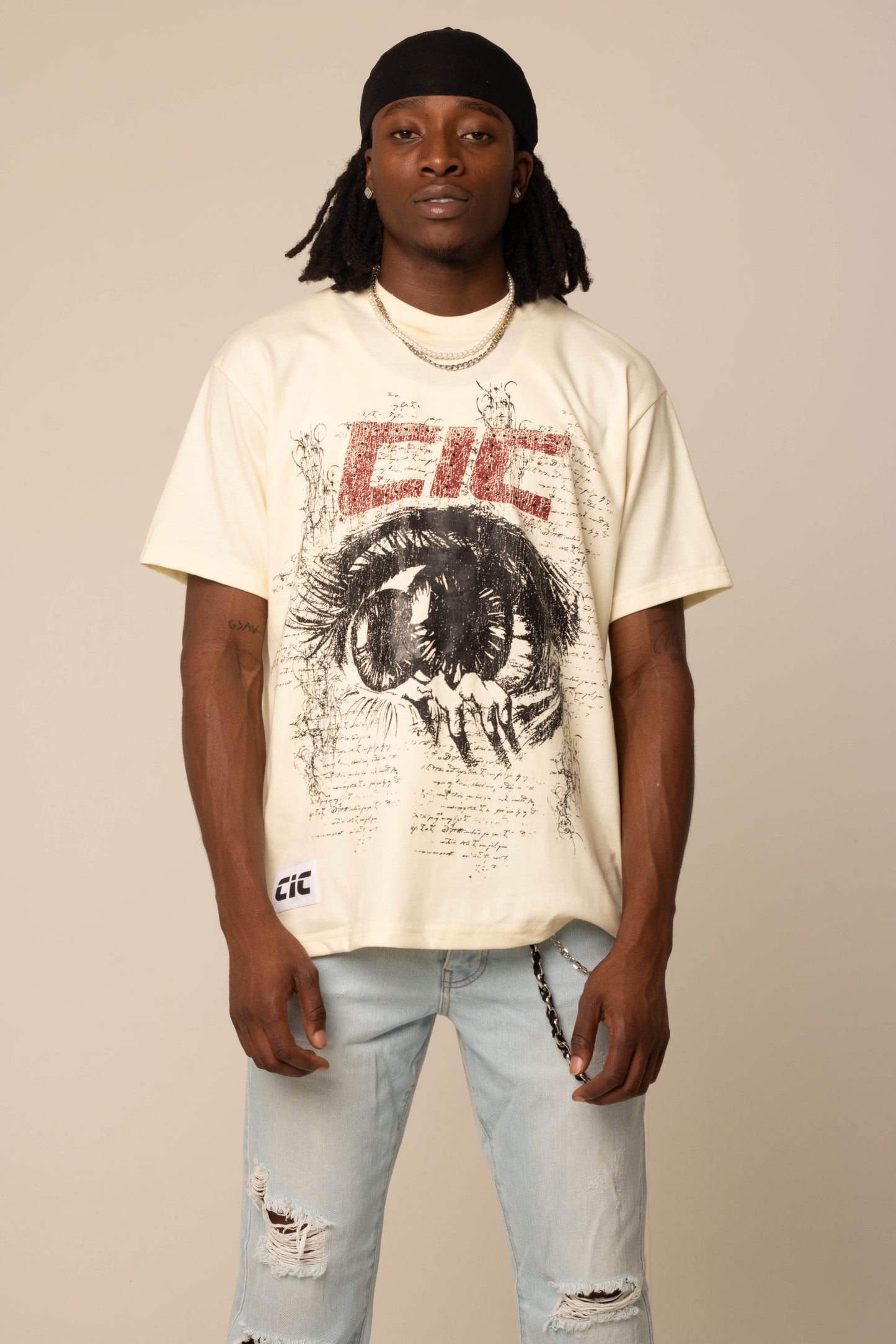 CIC Tee in Beige